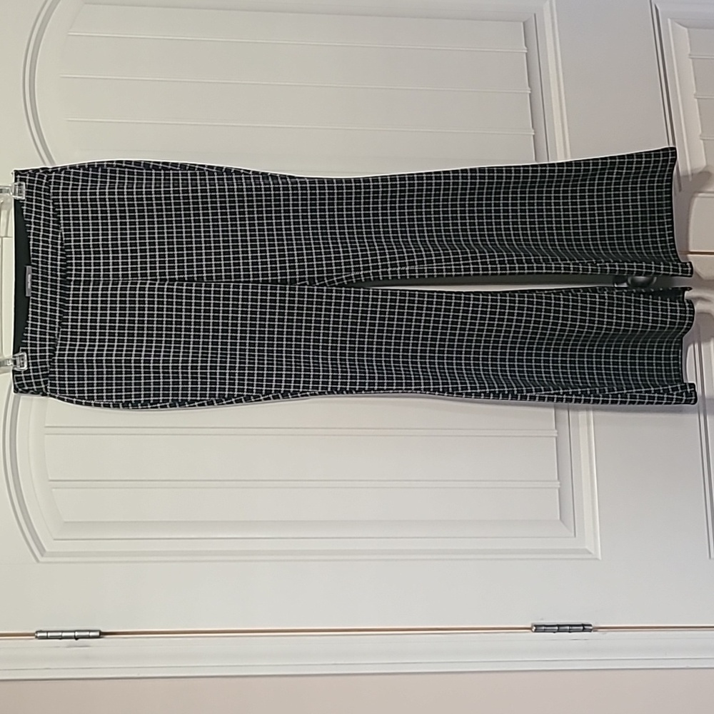 Maurices blue,black & beige plaid elastic waist,size small regular pants.